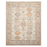 LoomBloom 8x10 Beige Hand Tufted Wool Transitional Geometric Oriental Rug